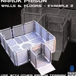 $14.00Prison Walls and Floors Kit - Narok Prison Collection