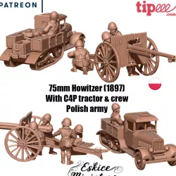 $14.99Polish 75mm Howitzer with C4P tractor & crew – 28mm