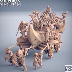 $15.00Soul-Harvester Altar & Modular Slaves - Ashen Alfar Inquisitors Terrain Piece