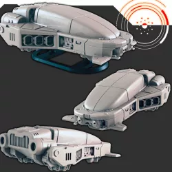 $2.00Sci-fi Vehicles: Hover Car [Support-Free]