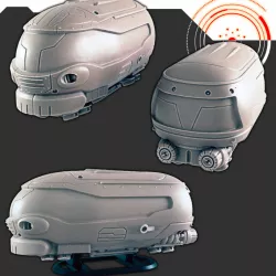 $2.00Sci-fi Vehicles: Hover Van [Support-free]