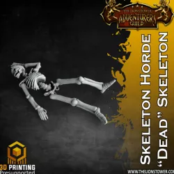 $2.00Skeleton Corpse - "Dead" Skeleton - 32mm scale presupported miniature