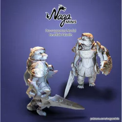 $2.99(Pre-supported) Bear folk Paladin