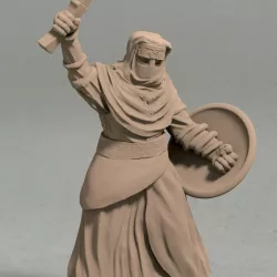$2.99Night’s Cult Soldier with Sword and Shield - Pose 3