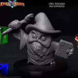 $2.99Owlkin Wizard 1A Miniature - Pre-Supported