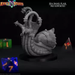 $2.99Sea Flail Snail Miniature - Pre-Supported