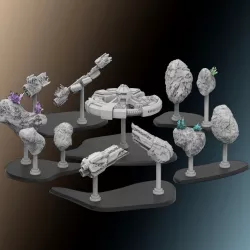 $24.90Space Scenery - Obstacles/Terrain suitable for Star Wars: Armada (Pre-supported)
