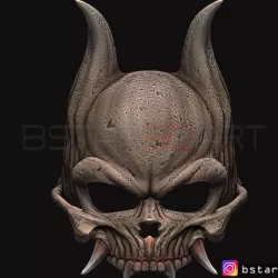 $25.00Oni Skull Mask - Hannya Mask-Devil Mask For cosplay 3D print model
