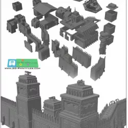$29.95Sci-Fi Fortress Set over 30 pcs (STL)