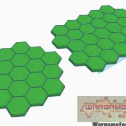 $3.00Open Terrain 19 and 27 Hex Tile Clusters, Hex Map Scale