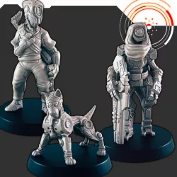 $3.00Sci-fi Droid Hunters and Cyber Pooch [Support-free]