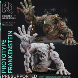 $3.50Prototype Franklenstein - Frankensteins Lab - PRESUPPORTED - 32mm Scale