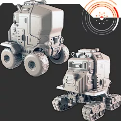 $3.50Sci-fi Vehicles: Explor-1 Rover Truck [Support-free]