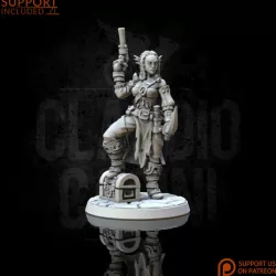 $3.90Pirate fish woman with gun (0018)