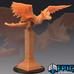 $3.90Snow Wyvern Pillar / Arctic Feathered Drake / Ice Dragon Bird