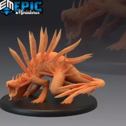 $3.90Spiky Lizard Angry / Dune Serpent / Snake Creature / Desert Encounter