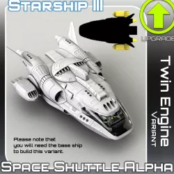 $3.95Space Shuttle Alpha Twin Engine Variant Upgrade