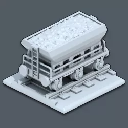 $3.99Ore Car - Trains & Rails World - STL files for 3D printing