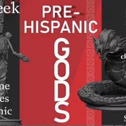 $38.00Prehispanic Gods - Stl board game Miniatures Mayan, Aztec +.