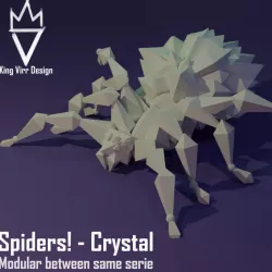 $4.00Spiders! Crystal - Modular spider