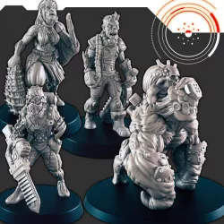 $4.50Sci-Fi "Kyton" Space Ghouls [Support-free]