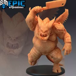 $4.90Pig Demon Butcher Attacking / Flying Boar Creature / Abyss General