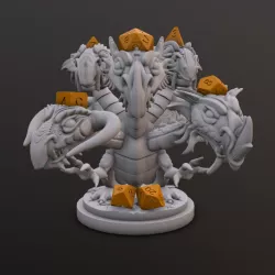 $4.99Polychromatic Dragon Dice Holder/ Chibi Head