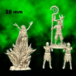 $4.99Skeleton necromancers - 28mm for wargame