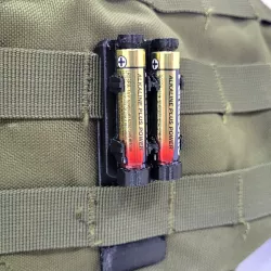 $5.00MOLLE Webbing Mounted 2x AAA Battery Holder