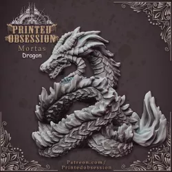 $5.00Mortas Dragon - Death Dragon - Hell Hath No Fury - 32 mm scale (Pre-supported)