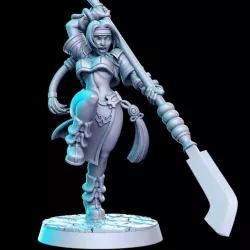 $5.00Nami Sung (Asian Glaive Fighter) 32mm - DnD