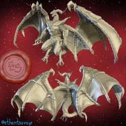 $5.00Platinum Dragon - 32mm - DnD Miniature