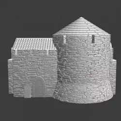 $5.00Round tower and housing - Modular Castle System