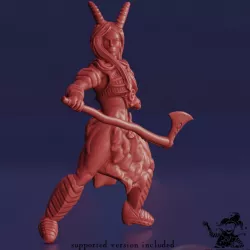 $5.00Satyra of the Axe – Large Fey Half-Giant (2 inch/50 mm base, 3 inch/75 mm height miniature)