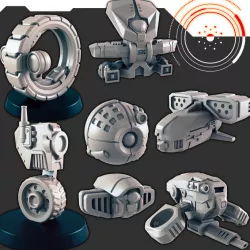$5.00Sci-Fi Bots and Drones Set [Support-free]