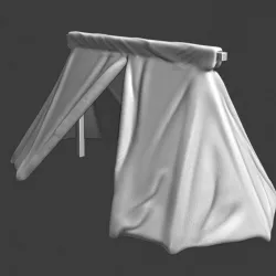 $5.00SImple medieval campaign tent