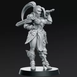 $5.00Skyla - Human Warrior- 32mm - DnD
