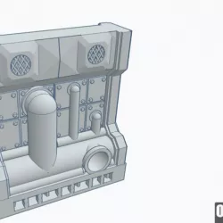 $5.00Specialty Wall Extra Pipes, OpenLOCK Modular Industrial Terrain Tiles Expansion Set