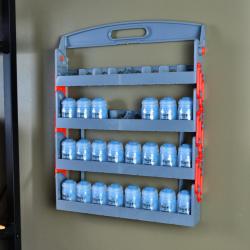 Lasercut paint rack for Citadel / Tamiya sized pots from Spear and Laser on  Tindie