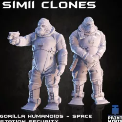 $5.50Simii Security Guards - Gorilla Humanoids - In Orbit Collection