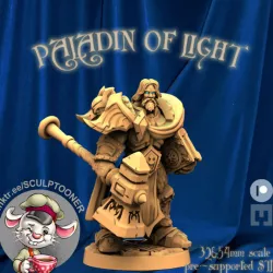 $5.90Paladin of light - 32&54mm scale miniature
