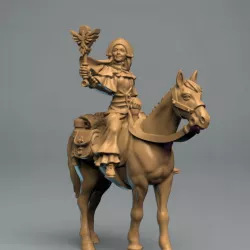 $6.00Mounted wandering priestess