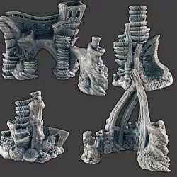 $6.00Shipwreck Coral/Rock Scatter - Set 1 [SUPPORT-FREE]