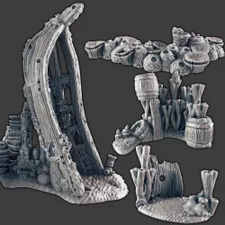$6.00Shipwreck Coral/Rock Scatter - Set 2 [SUPPORT-FREE]