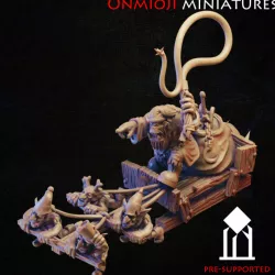 $7.00Orc santa claus on a sleigh drawn by goblins carries the loot