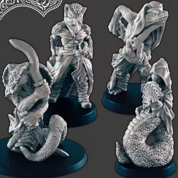 $7.00Snakefolk - Assassin, Warrior, Bandit, and Sorceress [Support-free]
