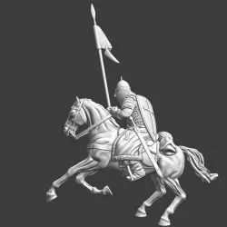 $7.50Mounted Russian Medieval Knight charging
