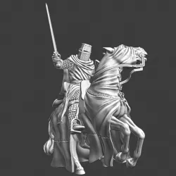 $7.50Mounted Teutonic Knight fighting from horseback