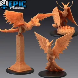 $8.90Snow Wyvern Set / Arctic Feathered Drake / Ice Dragon Bird
