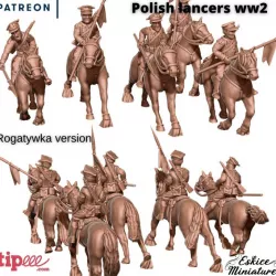 $9.99Polish Lancers on horses - 28mm